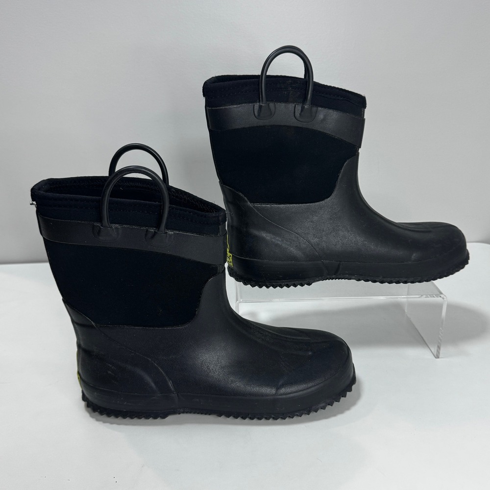 Western Chief Boys 4 Black Neoprene Waterproof Winter Boots Cold Rated -20°F